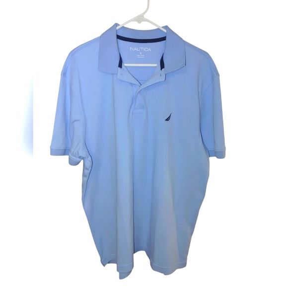 Men's Nautica Blue Polo Shirt Classic Short Sleeve, Size XL - Picture 1 of 5